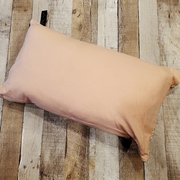 MI CHATEAUX | Beaded Decorative Throw Pillow in Pink sz 23"×13" - Picture 7 of 9